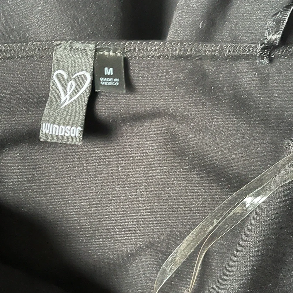 Windsor Black skater romper with White Lace Trim - Picture 5 of 5